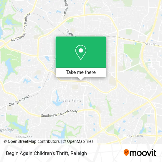 Begin Again Children's Thrift map