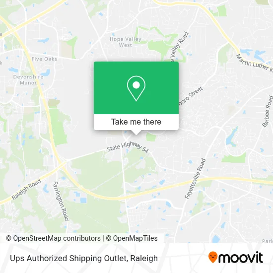Ups Authorized Shipping Outlet map