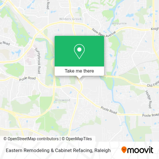 Eastern Remodeling & Cabinet Refacing map