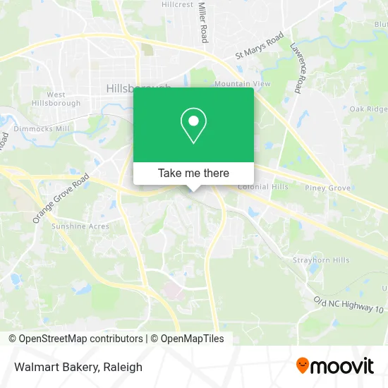 Walmart Bakery map