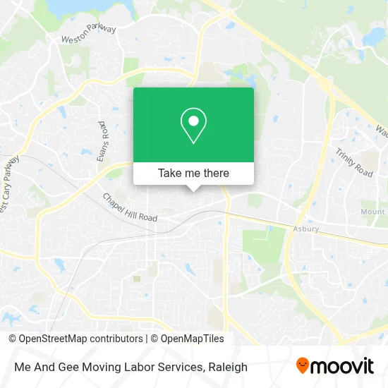 Me And Gee Moving Labor Services map