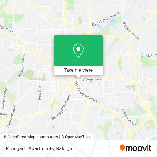 Renegade Apartments map