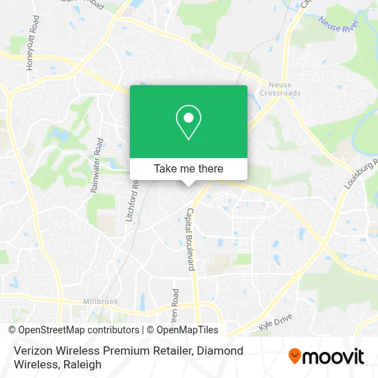 Verizon Wireless Premium Retailer, Diamond Wireless map