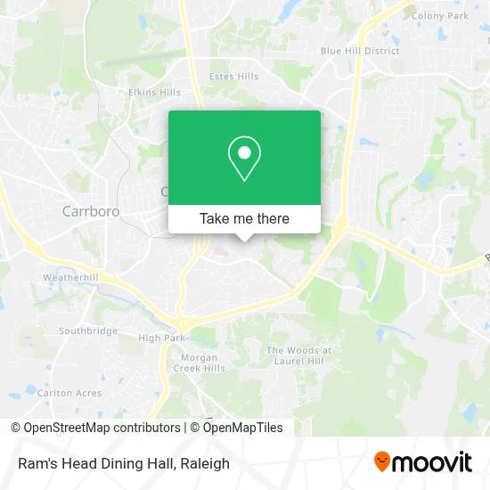 Ram's Head Dining Hall map