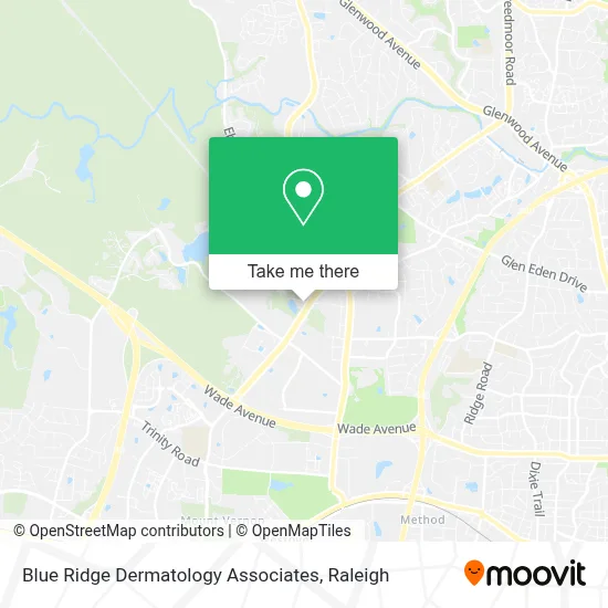 Blue Ridge Dermatology Associates map