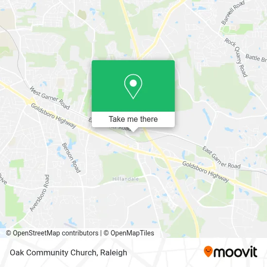 Oak Community Church map