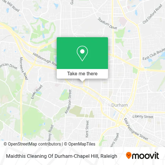 Maidthis Cleaning Of Durham-Chapel Hill map