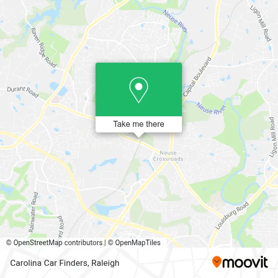Carolina Car Finders map