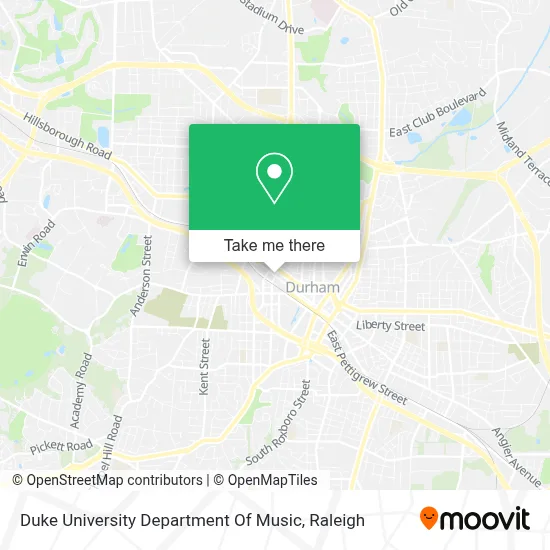 Duke University Department Of Music map