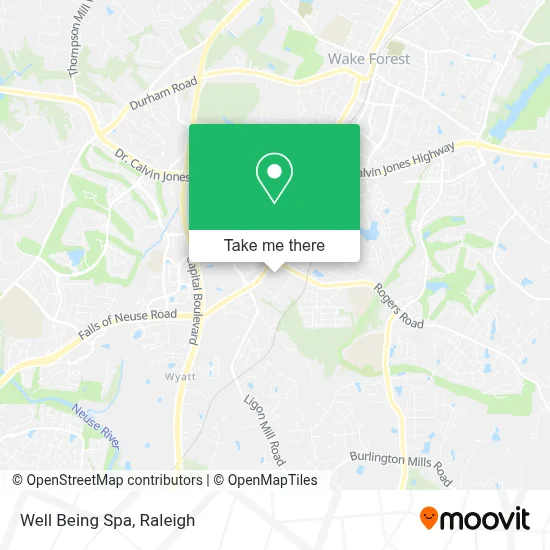 Well Being Spa map
