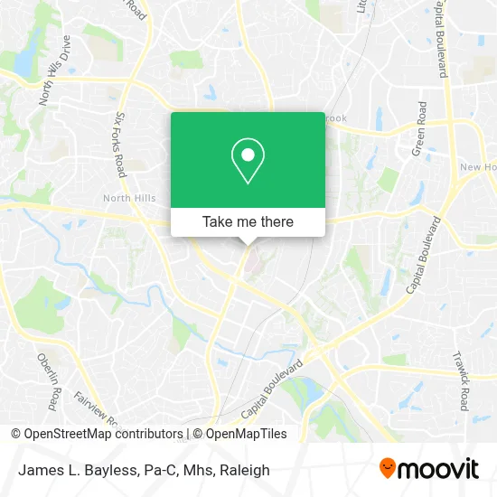 James L. Bayless, Pa-C, Mhs map