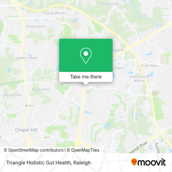 Triangle Holistic Gut Health map