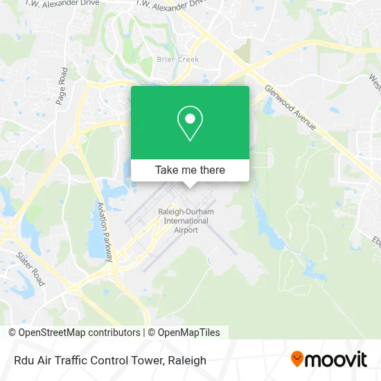Mapa de Rdu Air Traffic Control Tower