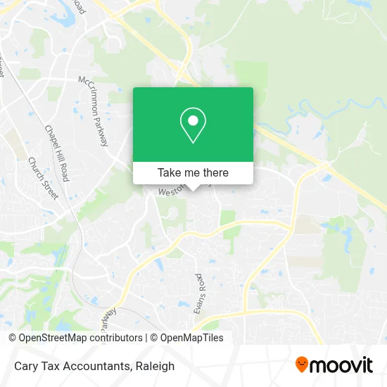 Cary Tax Accountants map