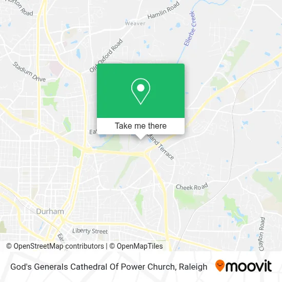 God's Generals Cathedral Of Power Church map