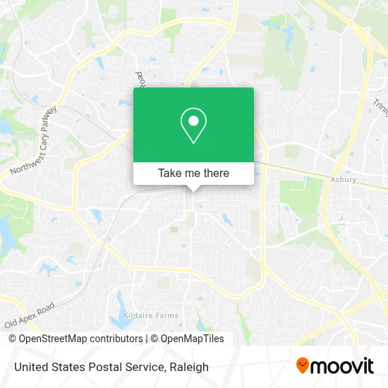 United States Postal Service map