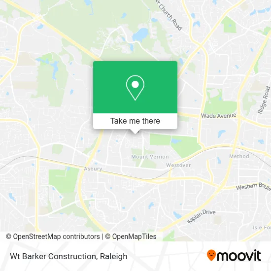 Wt Barker Construction map