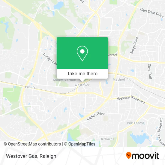 Westover Gas map