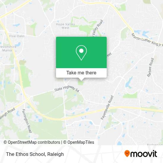 The Ethos School map