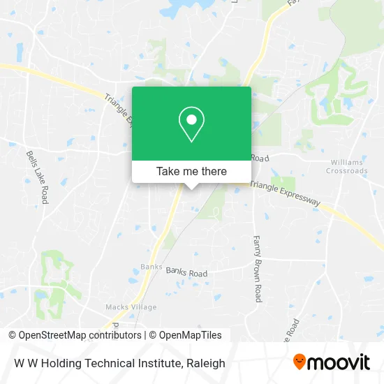 W W Holding Technical Institute map