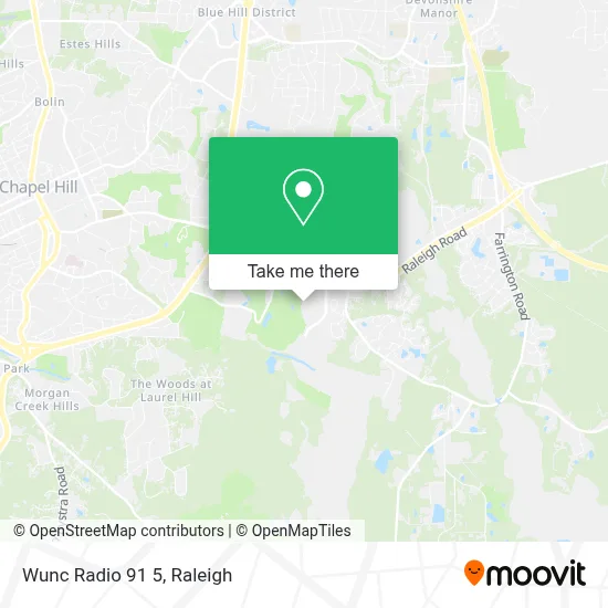 Wunc Radio 91 5 map