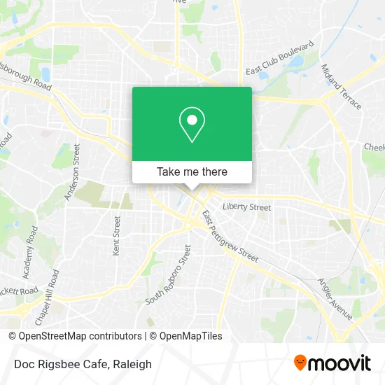 Doc Rigsbee Cafe map