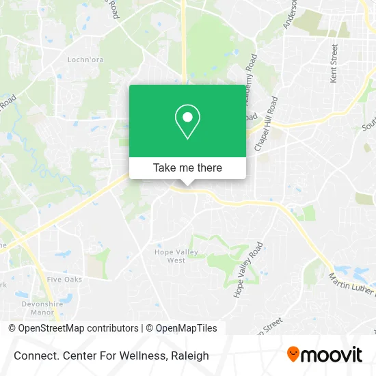 Connect. Center For Wellness map