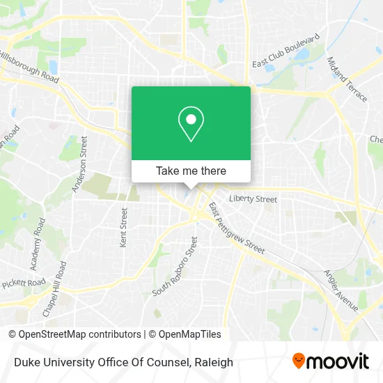 Duke University Office Of Counsel map
