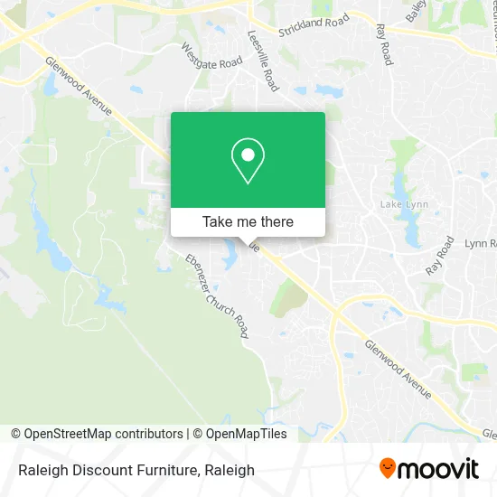 Raleigh Discount Furniture map