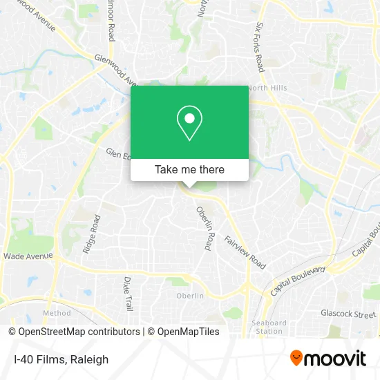 I-40 Films map
