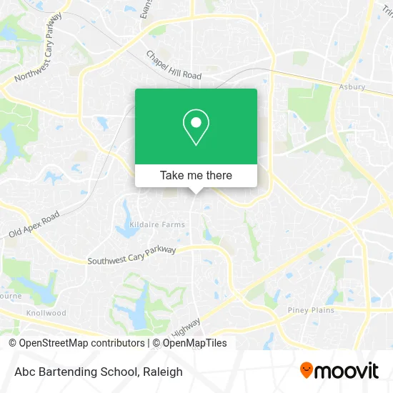 Abc Bartending School map