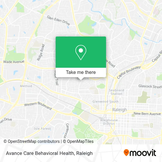 Avance Care Behavioral Health map
