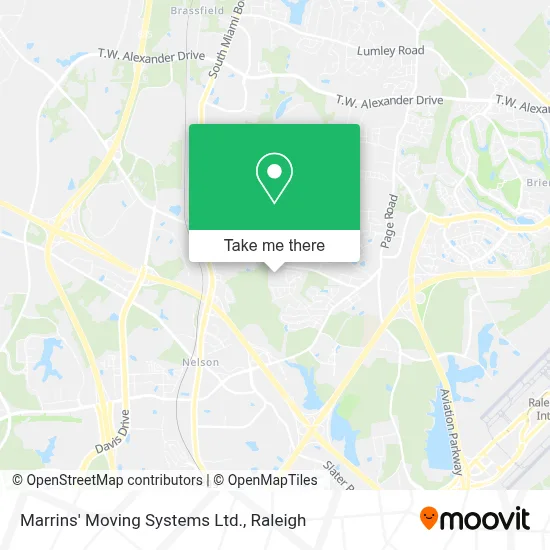 Marrins' Moving Systems Ltd. map