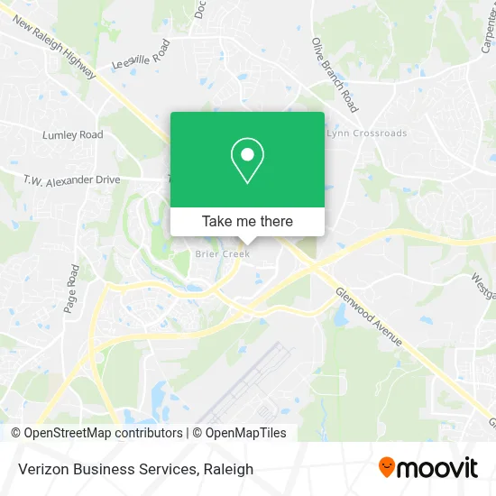Verizon Business Services map