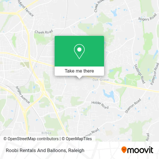 Roobi Rentals And Balloons map