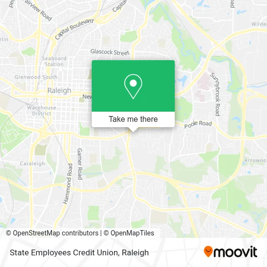 State Employees Credit Union map