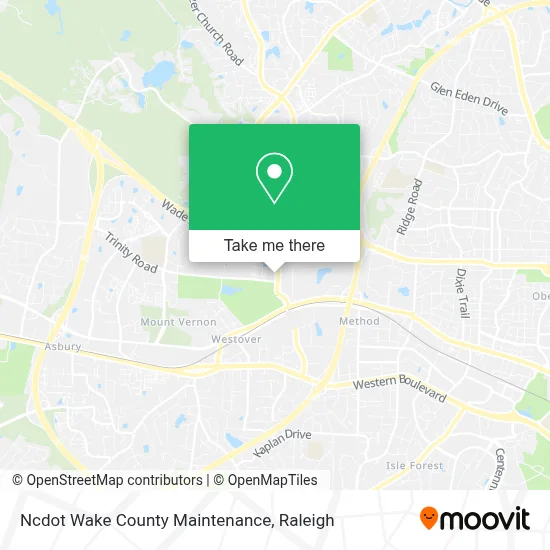 Ncdot Wake County Maintenance map
