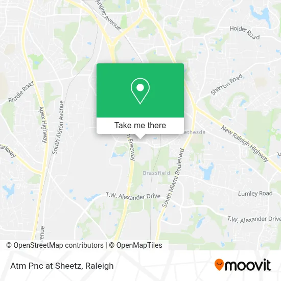 Atm Pnc at Sheetz map