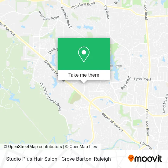 Studio Plus Hair Salon - Grove Barton map