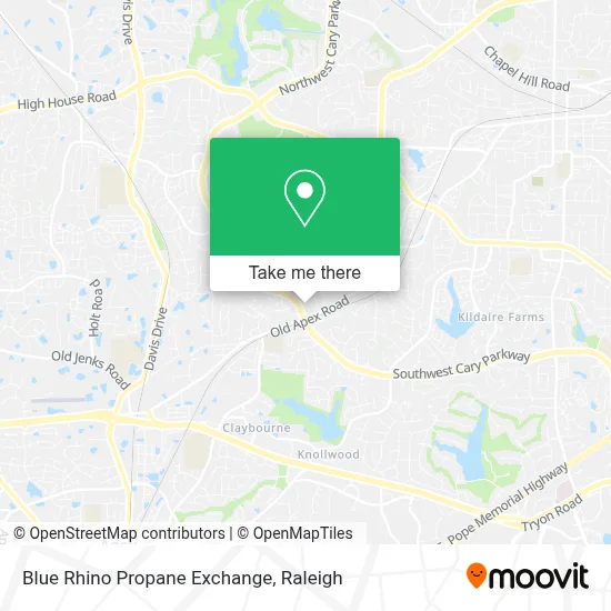 Blue Rhino Propane Exchange map