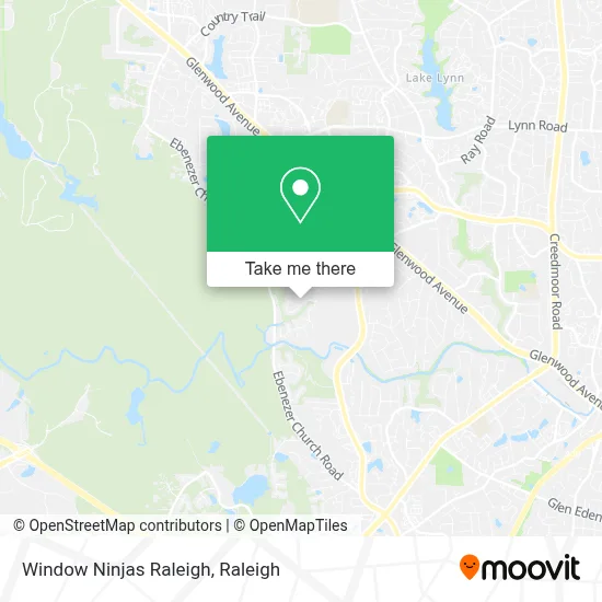 Window Ninjas Raleigh map