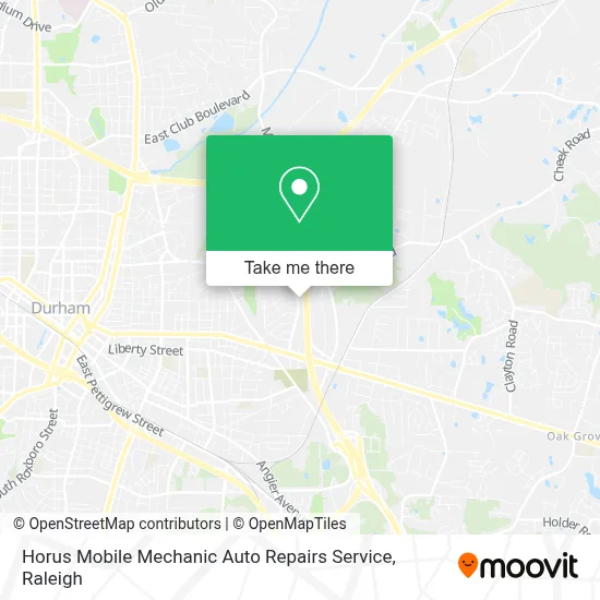 Horus Mobile Mechanic Auto Repairs Service map