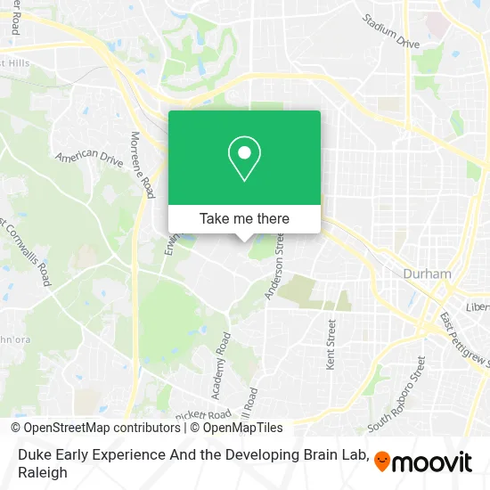 Duke Early Experience And the Developing Brain Lab map