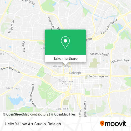 Hello Yellow Art Studio map