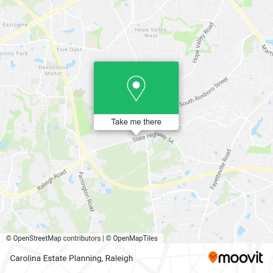 Carolina Estate Planning map