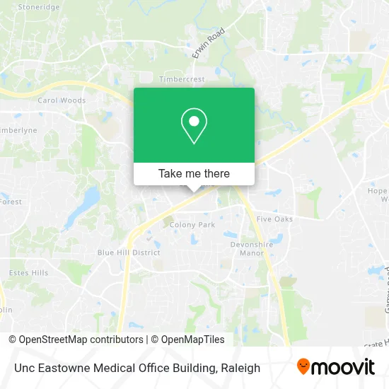 Unc Eastowne Medical Office Building map