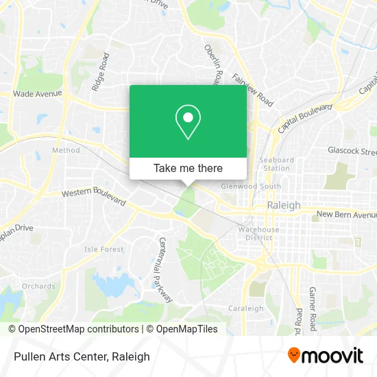 Pullen Arts Center map