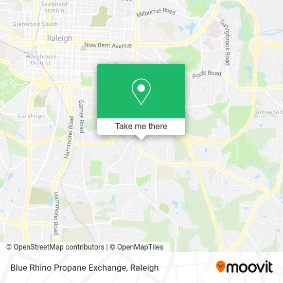 Blue Rhino Propane Exchange map