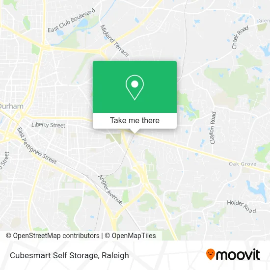 Cubesmart Self Storage map
