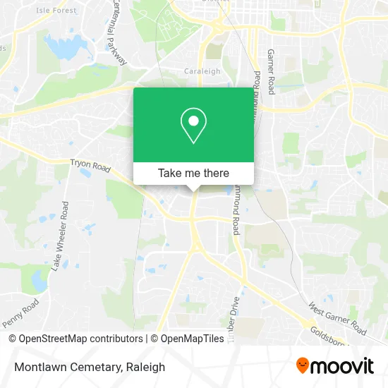 Montlawn Cemetary map